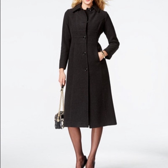 anne klein maxi coat